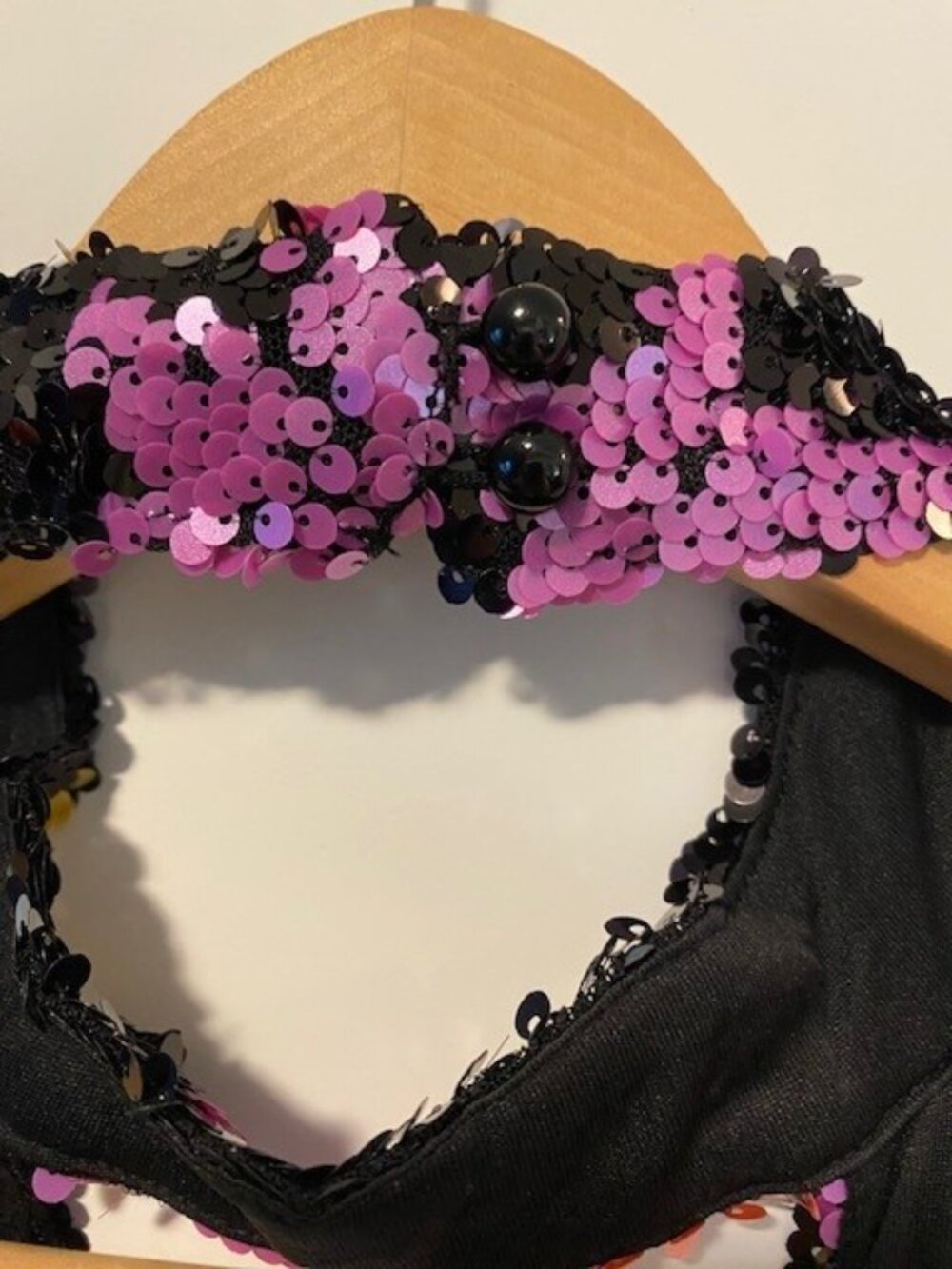 Smak Parlour Sequin Halter Jumpsuit | Open Back | Size Large | Retro Disco Glam - Picture 6 of 7